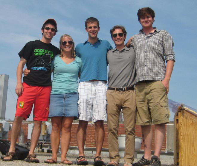 The Sanivation team (L-R): Andrew Foote, Emily Woods, Christopher Quintero, Nick Van Vliet, and Sean Kolk.