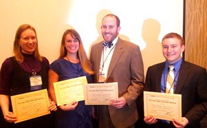 From left, Jamie Fischer, Candace Brakewood, Gregory MacFarlane, Alex Poznanski