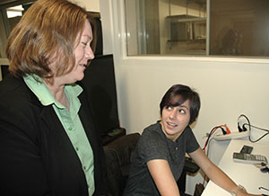 Dr. Susan BUrns with one of her graduate students