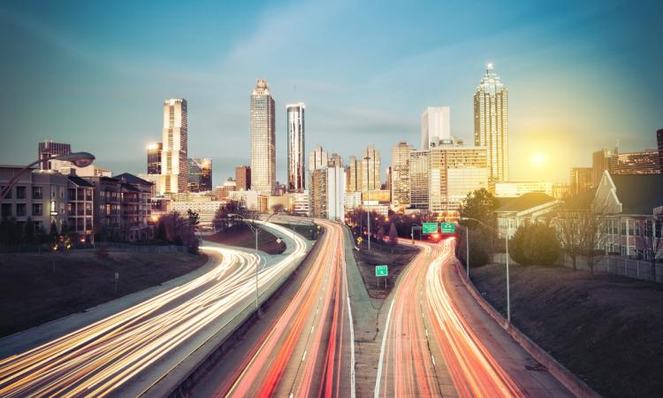 Atlanta, Georgia at night