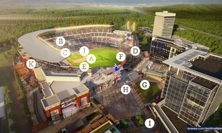 Rendering of SunTrust Park, scheduled to open in spring 2017. (Image: Atlanta Braves)