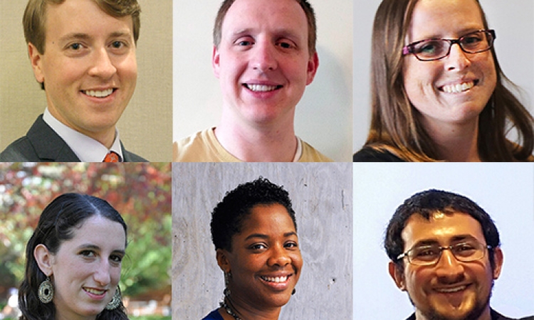 2016 Eisenhower Transportation Fellowship recipients Jack Cebe, Calvin Clark, April Gadsby, Alice Grossman, Janille Smith-Colin and Elliot Sperling