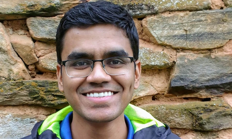 Ph.D. student Sangy Hanumasagar, who has won a 2018 fellowship from the Geosynthetic Institute.