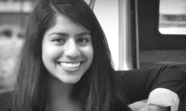 A screencapture from civil engineering senior Raunac Khandaker's "Tech Reflections" audio slideshow.