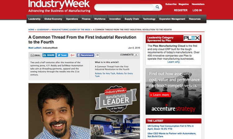 IndustryWeek website screen shot
