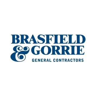 Blue logo for Brasfield & Gorrie General Contractors
