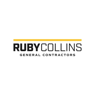 Black and Yellow logo for Ruby Collins General Contractors
